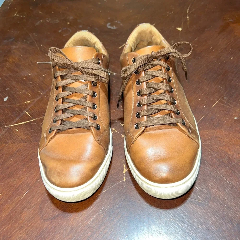 Thursday Boot Company Premier Low Top Toffee Leather Sneakers Mens 9.5 Wide
